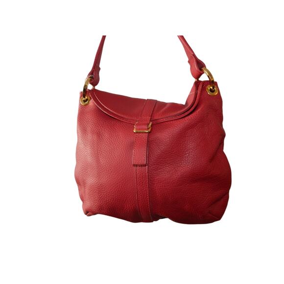 Barr + Barr Red Leather Hobo Shoulder Handbag EUC - Picture 7 of 7